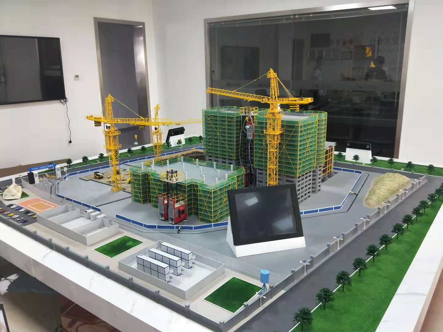 三河市建筑施工场景模型
